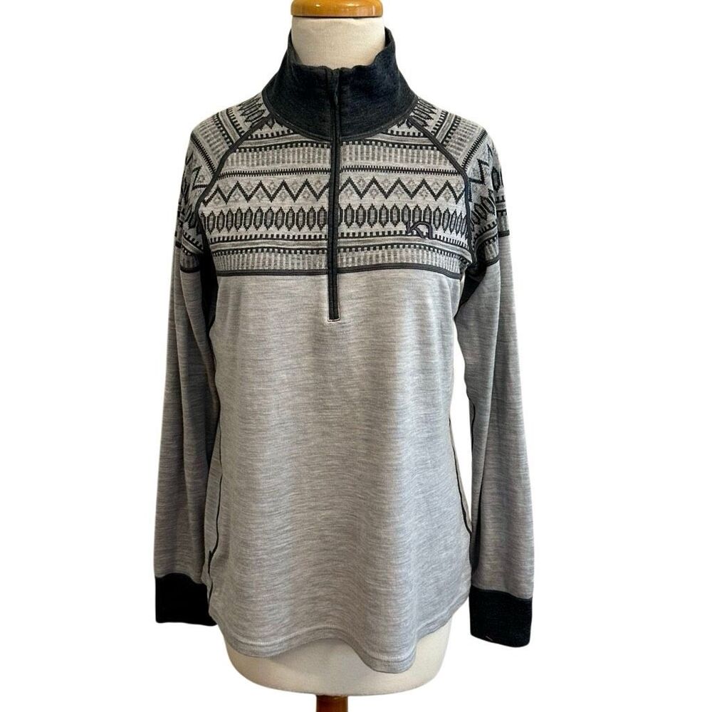 Kari Traa Merino Wool 1/2 Zip Pullover Base Layer